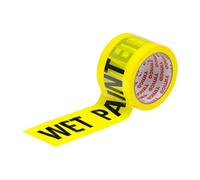 Timco Hazard Warning Caution Yellow Black Wet Paint Tape