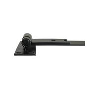 Timco HBS450B Pair Of Straight Band & Hook On Plates - Black 450Mm