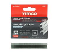 Timco Heavy Duty Staples - Chisel Point - Galvanised - Box of 1000 377627