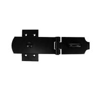 Timco Heavy Duty Swivel Pattern Hasp & Staple Bolt On Black - 8"
