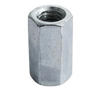 Timco Hex Connector Nuts - Zinc (Size M16 - 50 Pieces) in Silver Timco Silver