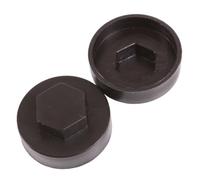 Timco Hex Cover Caps 16mm Black - Pack Of 200