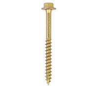TIMco Hex Flange Advanced Coach Screws ZYP 8 x 100mm (Box of 50) Yellow