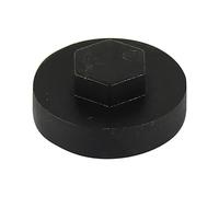 Timco - Hex Head Screw Covers - Black (Size 16mm - 1000 Pieces)