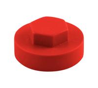 Timco - Hex Head Screw Covers - Poppy Red (Size 16mm - 1000 Pieces)