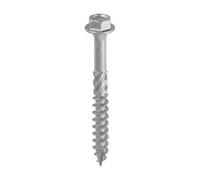 Timco - Hex Head Timber Screw - Silver (Size 8.0 X 75 - 10 Pieces)