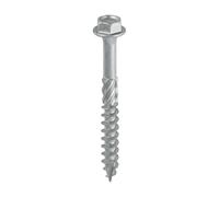 Timco Hex Head Timber Screw - Silver (Size 8.0 x 75 - 10 Pieces) Timco Silver
