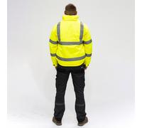 Timco - Hi-Visibility Bomber Jacket - Yellow (Size X Large - 1 Each) Timco Yellow 4XL