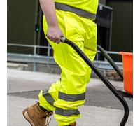 Timco Hi-Visibility Elasticated Waist Trousers - Yellow Bag 1 HVETRS3XL