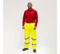 Timco Hi-Visibility Elasticated Waist Trousers - Yellow Bag 1 HVETRSXXL