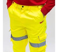 Timco Hi-Visibility Executive Trousers - Yellow Bag 1 HVTRSMED