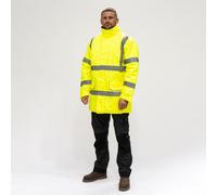 Timco Hi-Visibility Parka Jacket - Yellow Bag 1 HVPJXXL