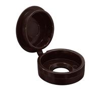 Timco Hinged Screw Caps - Large, Brown