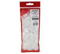 TIMCO Hinged Screw Caps Large White - To fit 5.0 to 6.0 Screw