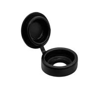 Timco Hinged Screw Caps - Small, Black