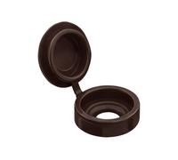 Timco Hinged Screw Caps - Small, Brown