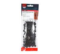 Timco - Hinged Screw Caps - Small - Brown (Size To fit 3.0 to 4.5 Screw - 100 Pieces)
