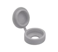 Timco Hinged Screw Caps - Small, Light Grey