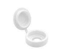 Timco Hinged Screw Caps - Small, White