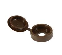 Timco - Hinged Screw Covers - Large - Brown (Size To Fit 5.0 To 6.0 Screw - 50 Pieces)