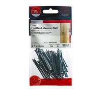 TIMCO Masonry Nails Zinc - HM25050P - Pack of 50- you get 5