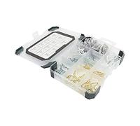 TIMCO Hooks & Eyes Mixed Tray - Various Sizes - Cup Hooks - 133pcs