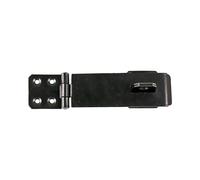Timco HS6BP Safety Pattern Hasp & Staple - Black 6in TIMbag 1