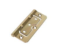 TIMCO Hurlinge Hinges Fixed Pin (104) Steel Electro Brass - 101 x 66