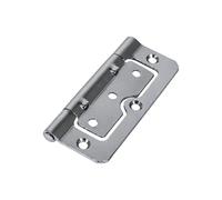 TIMCO Hurlinge Hinges Fixed Pin (104) Steel Polished Chrome - 101 x 66