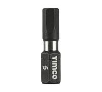Timco - Impact Driver Bits - Hex (Size 5.0 X 25 - 10 Pieces)