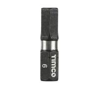 Timco - Impact Driver Bits - Hex (Size 6.0 X 25 - 10 Pieces)