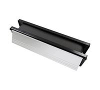 Timco - Intumescent Letterbox - Polished Silver - Black Frame (Size 272 X 70 - 1 Each)