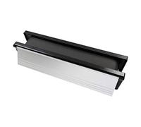 Timco - Intumescent Letterbox - Satin Anodised Aluminium - Black Frame (Size 272 X 70 - 1 Each)