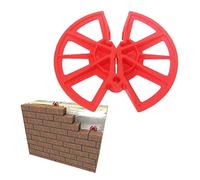 TIMCO IRD80R Pack of 250 Timloc 80mm Plastic Insulation Retaining Discs - Red