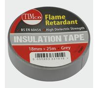 Timco ITGREY Pvc Insulation Tape - Grey 25M X 18Mm Roll Pack 10