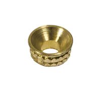 Timco Knurled Inset Screw Cups - Solid Brass in Gold Timco Gold