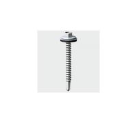 TIMco L38W16B Hex No.3 Self Drill Screw with 16mm Washer Silver Ruspert 5.5 x 38mm Box of 100