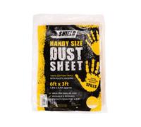 TIMCO Laminated Cotton Twill Dust Sheet - 6ft x 3ft, Black, CDSL63