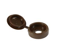 TIMco Large Hinged Screw Caps Brown (Bag of 50)