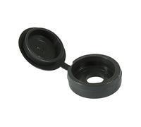 TIMco Large Hinged Screw Caps Dark Grey (Bag of 50)