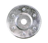 Timco Large Metal Insulation Discs Silver - 85mm (50Pcs)
