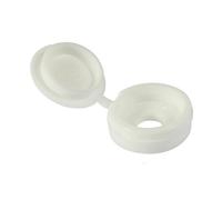 Timco LHCCWHITEP Hinged Screw Caps - Large - White To Fit 5.0 To 6.0 Screw TIMpac 50