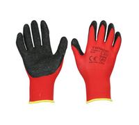 Timco - Light Grip Gloves - Crinkle Latex Coated Polyester (Size Medium - 1 Each)