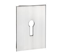 Timco Lock Profile Self-Adhesive Escutcheon - Oblong - Polished Stainless Steel Bag 1 200027