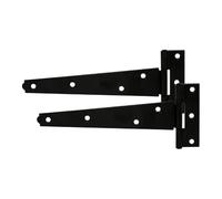 Timco LTH8B Pair Of Light Tee Hinges - Black 8in