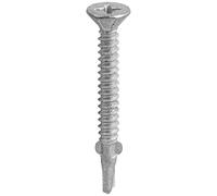 TIMco LW50B BZP Wing Tip No.3 Self-Drilling Screw 5.5 x 50 - Zinc (Box of 200), Silver