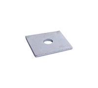 Timco M10 x 50mm x 50mm x 3mm Square Plate Washer - Bright Zinc Plated - Pack of 2