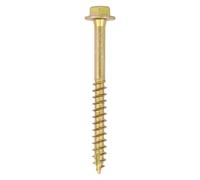 TIMCO Advanced Coach Screw | Hex Flange Head | Slash Point | Yellow | 12.0 x 130 | Box of 25 (12130SCSY)