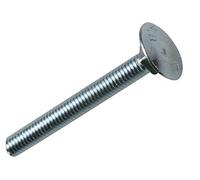 TIMCO M8 x 60mm Coach Bolts, A2 Stainless Steel, Fully Threaded - 5 Pack - 0860CBSSX