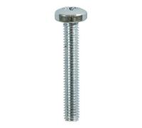 Timco Machine Pan Head Silver Screws - M5 X 8